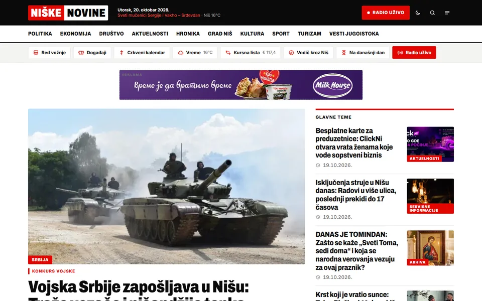 Niške novine — niskenovine.rs