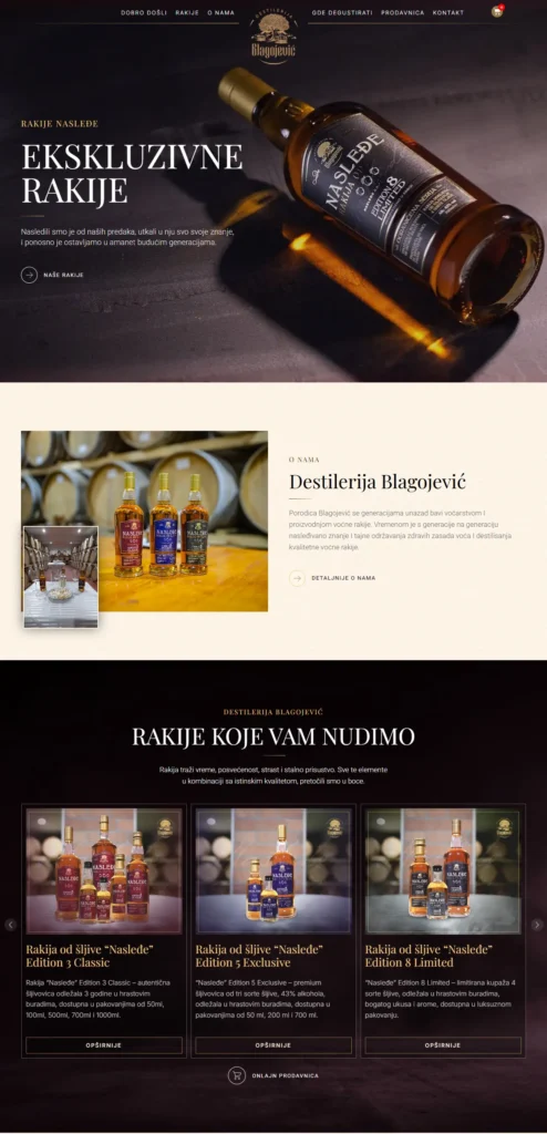 Destilerija Blagojević – premium rakije i online prodavnica
